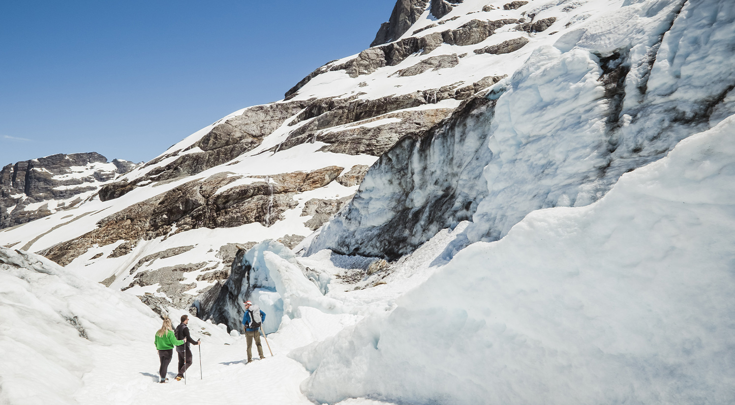 Glacier Heli hiking experience with Black